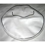 Copriruota da 10" Bianco Bordo Nero per VESPA e LAMBRETTA 50 125 150