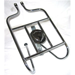 Portapacchi posteriore cromato con porta ruota per LAMBRETTA LI 125 150 2° serie