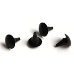 Kit gommini tappi nero per fori supporto ruota di scorta per LAMBRETTA 4 pezzi