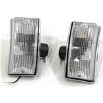 Coppia Frecce Anteriore Cromate Bianche per VESPA PX PE ARCOBALENO T5 PK