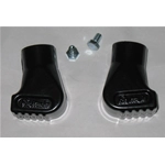 Scarpette cavalletto in allumino nere per VESPA 125 150 200 PX PE T5 PK COSA diametro mm. 22