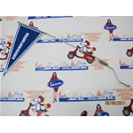 Asta regolabile + bandierina blu per parafango anteriore o cofani laterali per LAMBRETTA