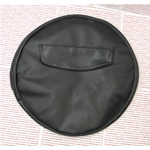 Copriruota in simil pelle 10" nero per LAMBRETTA e VESPA 50 125 150 160 180 200