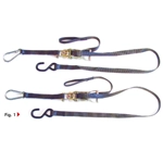 Coppia cinghie con cricchetto per il fissaggio MOTO SCOOTER VESPA LAMBRETTA per il traposrto in furgone o carrello