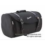 Borsa bauletto valigia SIP CLASSIC in naylon nero marrone per portapacchi per VESPA LAMBRETTA MOTO GUZZI MOTOM HONDA HARLEY DAVIDSON completo di cinghie