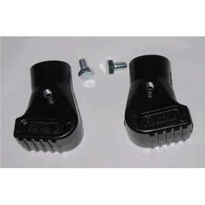 Scarpette cavalletto in allumino nere per VESPA 50 125 SPECIAL PRIMAVERA ET3 SUPER SPRINT GL GT