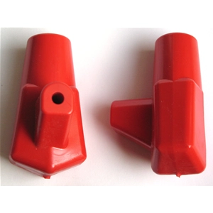 Scarpette cavalletto rosse per LAMBRETTA LI 1° 2° 3° serie