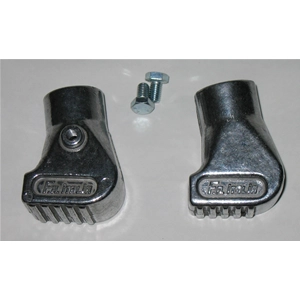 Scarpette cavalletto in alluminio cromato VESPA 125 150 200 PX PE T5 PK COSA diametro mm. 22