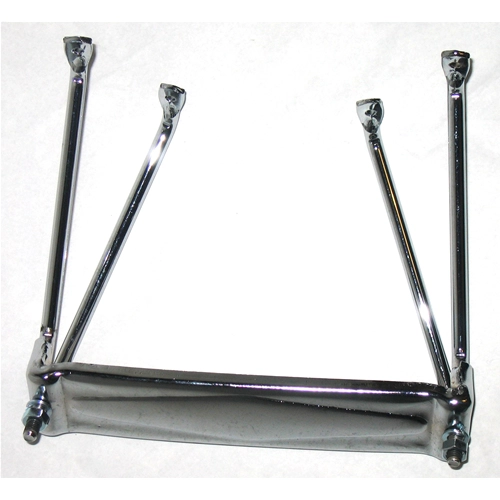 Portaruota di scorta cromato dietro allo scudo LAMBRETTA 125 150 LI 3° Serie Special GP DL 175 TV 3° Serie 200 TV SX GP DL