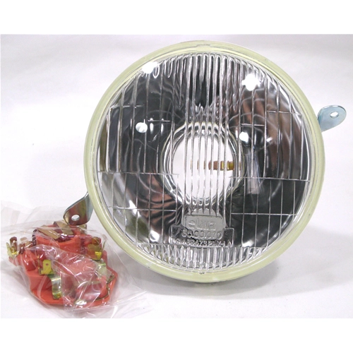 Faro Gruppo Ottico in Vetro anteriore completo di portalampada per VESPA PX PE ARCOBALENO 80 125 150 200 dal 1977 al 2000 r.o. 161235