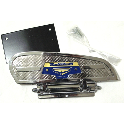 Pedana laterale pieghevole poggiapiedi per cofano scocca sinistra VESPA 50 125 150 160 180 200