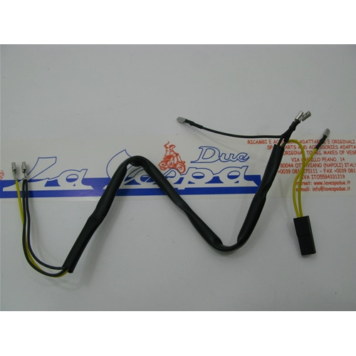 Impianto cablaggio elettrico per luci spia cruscotto per VESPA 125 150 200 PX PE con frecce prima serie con accensione sul manubrio