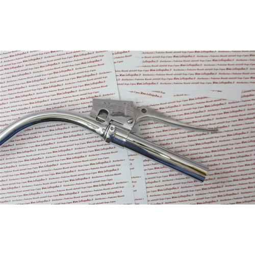 Manubrio completo cromato per VESPA 125 V30T A V33T APE AB1-2 faro basso 3 marce