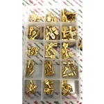 Set 75 Capocorda Faston connettori in rame varie misure VESPA impianti elettrici