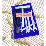 Borsa Attrezzi in TNT BLU per VESPA APE LAMBRETTA MOTOGUZZI HONDA FOUR 50 90 125 150 200 300 350 400 500 550 750