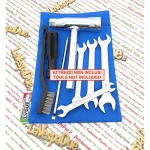 Borsa Attrezzi in TNT AZZURRO per VESPA APE LAMBRETTA MOTOGUZZI HONDA FOUR 50 90 125 150 200 300 350 400 500 550 750