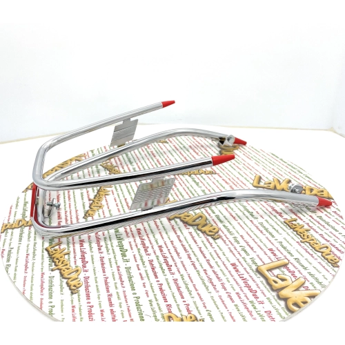 Paraurti perimetrale cromato - rosso - per parafango VESPA 125 150 160 180 200 SPRINT GL GT GTR