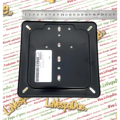 Fondo Portatarga Nero per VESPA moto lambretta tipo europeo grande 180 X180 mm.