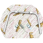 Cavalletto verniciato per VESPA 50 90 N L R SPECIAL ELESTART 125 ET3 PRIMAVERA con terminali di rinforzo diametro 20 mm completo di staffe e molla r.o. 135384