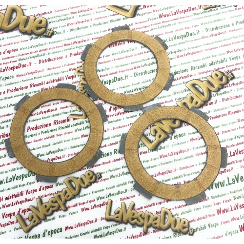 Serie dischi frizione NEW FREN in alluminio per VESPA N L R SPECIAL PRIMAVERA 50 75 80 90 125 PK S N XL RUSH