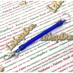 Portachiavi Blu spirale antifurto anti smarrimento per Piaggio Vespa APE CIAO SI BRAVO BOXER Lambretta innocenti blockshaft