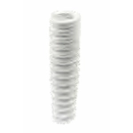 Molla sospensione ammortizzatore anteriore bianca alta 155 mm VESPA 125 150 VN2T VNA VL1 VL2 VL3 VNB VBA VBB VLA in acciaio temperato Ø filo 9 mm + 25% rinforzata