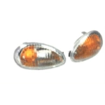 Coppia Frecce Anteriori bianchi trasparenti per VESPA 50 ET2 E 125 150 ET4 r.o 581634 581633