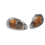 Coppia Frecce posteriori bianchi trasparenti per VESPA 50 ET2 E 125 150 ET4 r.o 581636 581635