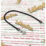 Portachiavi nero in silicone antifurto anti smarrimento per Piaggio Vespa APE CIAO SI BRAVO BOXER Lambretta innocenti blockshaft lungo 36 cm