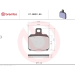 PASTIGLIE PASTICCHE FRENO BREMBO Aprilia RSV4, Tuono V4, RS 660 Ducati Panigale V2 V4 Monster 07BB2065 Mescola Carbon-Ceramic (CC) Originale Moto