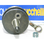 Albero Motore MAZZUCCHELLI AMT 028VT per VESPA 50 PK XL Anticipato Corsa 43 mm Cono 20 mm Biella HF interasse 87 mm Volani tondo Completo 