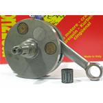 Vilebrequin MAZZUCCHELLI AMT 162VT épaulement complet pour VESPA PX 125 150 GTR SPRINT SUPER Course longue 57 mm Roulement 25 Bielle int 105 mm