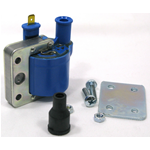 Bobine haute tension externe avec support Eldro Kliz Modèle 15595 0,80 OHM C/ST pour VESPA 50 90 125 NLR SPECIAL PRIMAVERA ET3 APE P PIAGGIO SI CIAO GRILLO BRAVO Complet avec accessoires - Produit italien ro 244114 132299 096013 114457 124830 152735 151