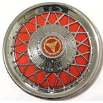 Chrome Rim Cap Red Stud Wheel 3.00 3.50 x 10 for VESPA 50 125 150 200