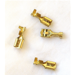 10 pcs Medium female faston cable lug with retainer for VESPA APE LAMBRETTA CIAO SI BRAVO BOXER contact socket for connector plug switches electrical systems