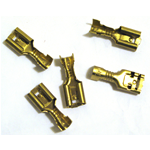 10 pz Capocorda faston femmina medio per VESPA APE LAMBRETTA CIAO SI BRAVO BOXER presa di contatto per spinotto connettore commutatori impianti elettrici