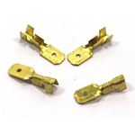 10 pcs Medium male faston cable lug for VESPA APE LAMBRETTA CIAO SI BRAVO BOXER contact socket for connector plug switches electrical systems