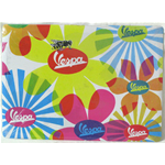 Postal de flores VESPA en lata con gancho de pared