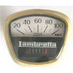 Contachilometri Bordo Bianco km/h 100 per LAMBRETTA 125 DL GP r.o. 00611123