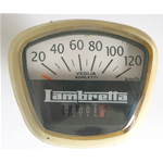Contachilometri Bordo Bianco kmh 120 per LAMBRETTA 150 GP DL 