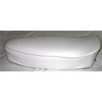 Weißer Sattel mit weißer Kante für VESPA 50 SPECIAL RLN ohne Schloss