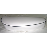 Sillín blanco borde negro para VESPA 50 RLN SPECIAL sin cerradura