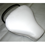 Weißer kurzer vorderer Dreieckssattel für VESPA 50 125 NLR SPECIAL PRIMAVERA ET3