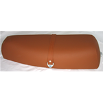 Sillín largo en cuero marrón para VESPA PX 150 último modelo del 2001 125 150 200