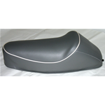 Selle avec bosse grise bord blanc pour VESPA 50 90 NLR SPECIAL