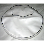 Copriruota da 8" Bianco Bordo Nero per VESPA e LAMBRETTA 50 125 150