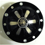 Bocina negra con tornillo para VESPA Faro Basso 125 6V CA V1T V15T V30T V33T 1948 a 1952 ro 011635