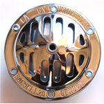 Bocina cromada 6v AC para VESPA 50 NLR 90 SS SUPER SPORT NUEVA 125 Primavera ro 093753