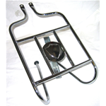 Portaequipajes trasero cromado con soporte para ruedas para LAMBRETTA LI 125 150 2.ª serie