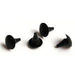 Kit gommini tappi nero per fori supporto ruota di scorta per LAMBRETTA   4 pezzi